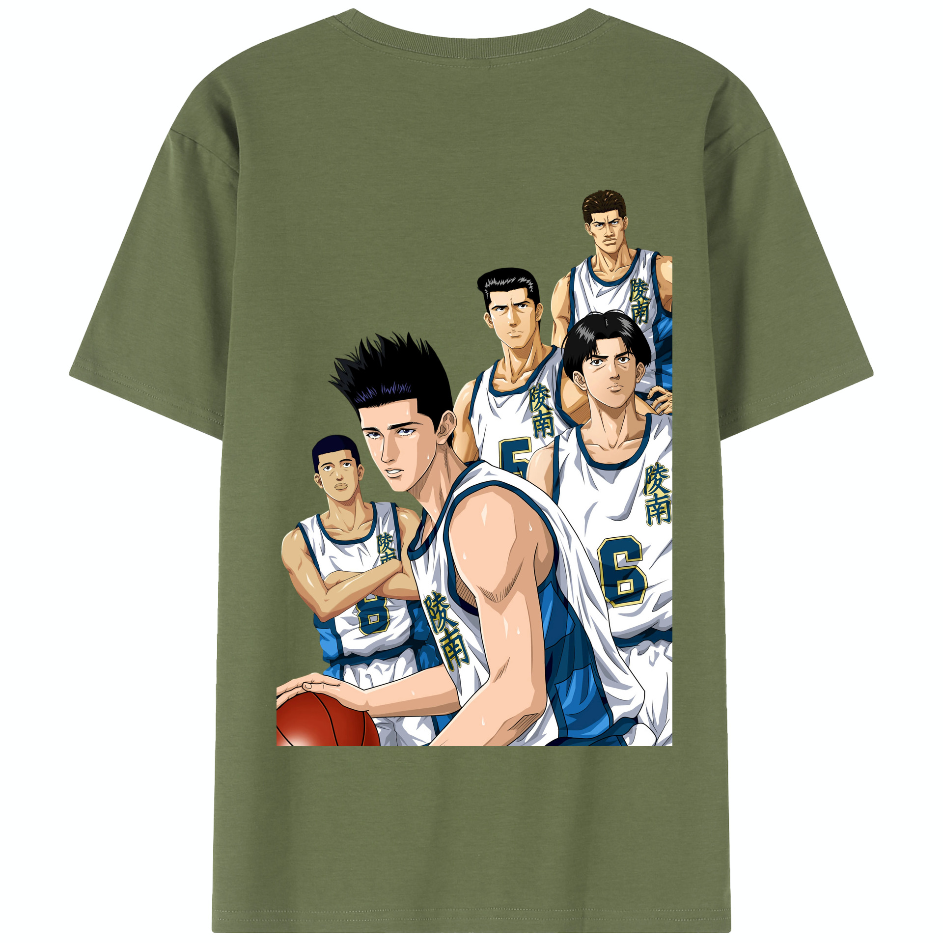 SLAM DUNK／スラムダンク 綿100％半袖Tシャツ（背面プリント）